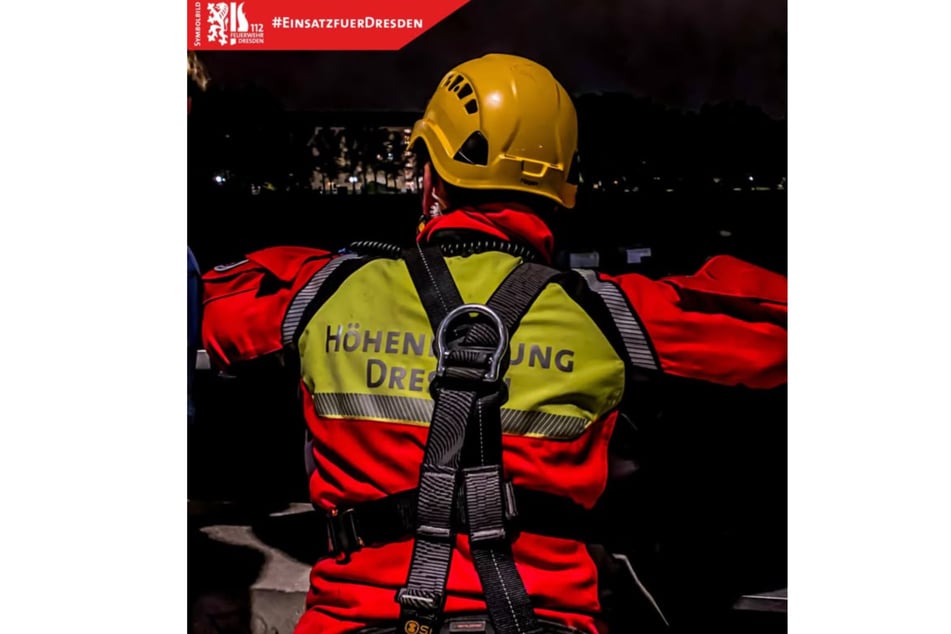 Der Höhenrettungsdienst Dresden war im Einsatz.