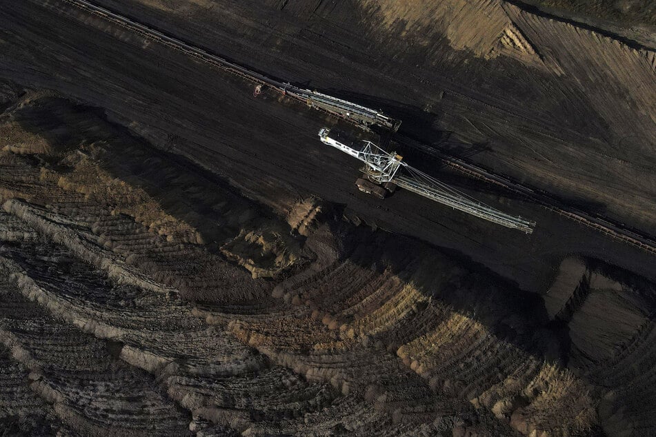 Der Tagebau im Ortsteil Amsdorf von oben. (Archivbild)