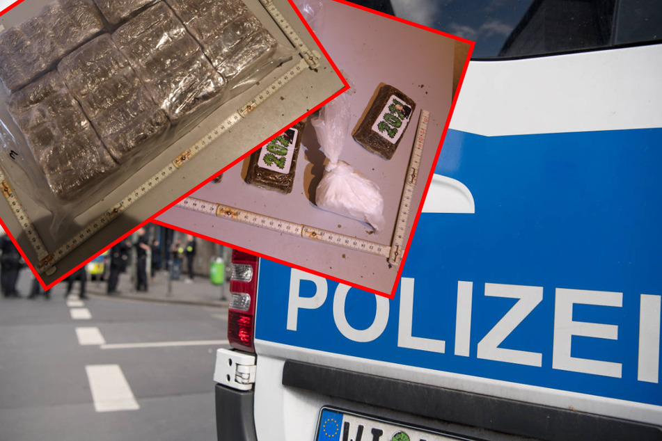 Die Ermittler stellten in Frankfurt in insgesamt elf durchsuchten Wohnungen Kiloweise Drogen sicher.