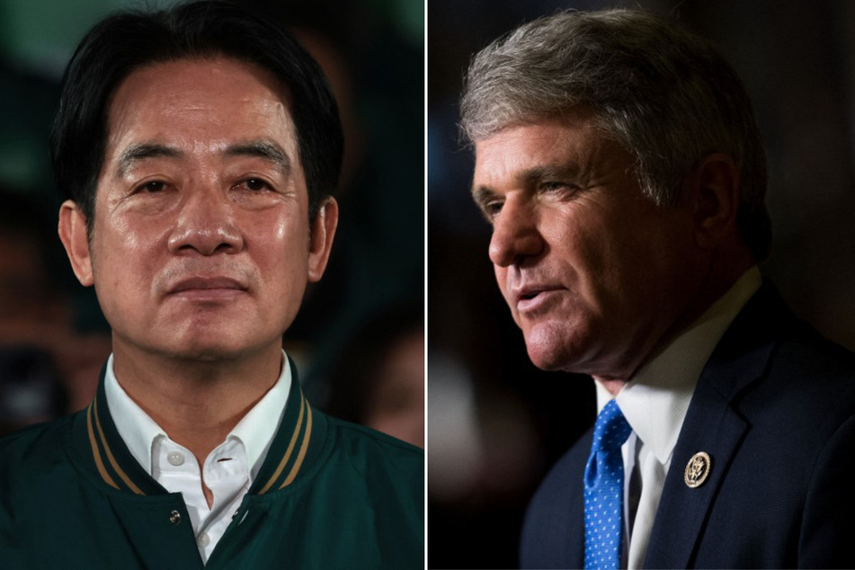 US House Foreign Affairs Committee Chair Mike McCaul (r.) is due to attend the inauguration of Taiwan's President-elect Lai Ching-te.