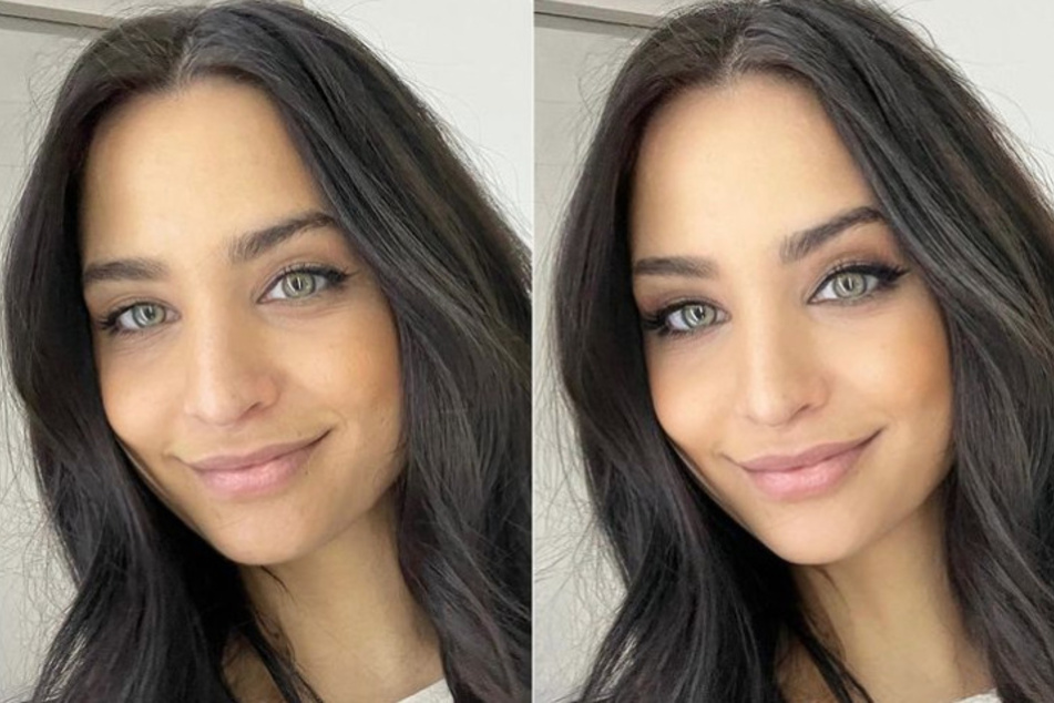 Nach diesem Selfie mit und ohne Digitalfilter erhielt Amira Pocher viele Komplimente von Frauen.