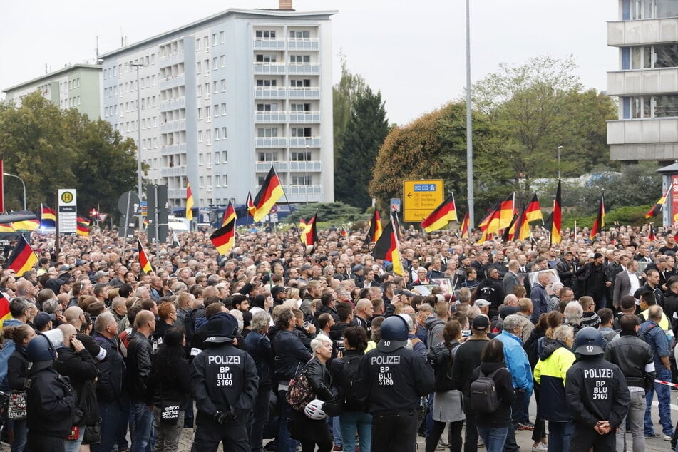 2018 kam es in Chemnitz zu Demonstrationen und Ausschreitungen.