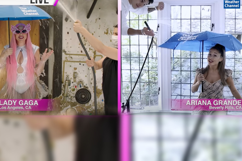 Lady Gaga (34) und Ariana Grande (26) versuchen sich als Wetterfeen.