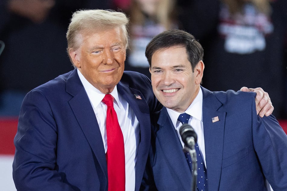 Marco Rubio (r.) was once a bitter opponent of Donald Trump, who famously belittled him as "Little Marco" when the senator unsuccessfully sought the Republican presidential nomination in 2016.