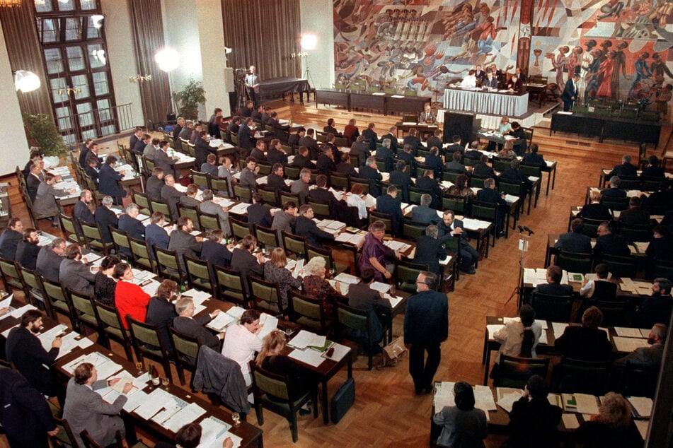 Blick auf das Plenum in der Dreikönigskirche.