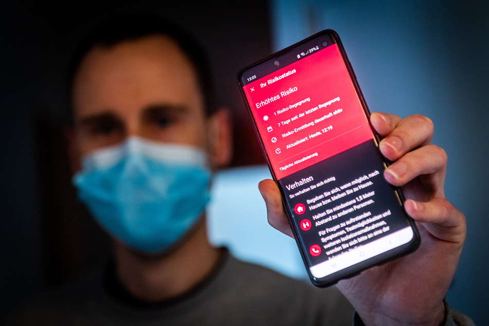 Alarmstufe Rot: Die App zeigte bei Marco Gubka eine Begegnung mit erhöhtem Risiko an.