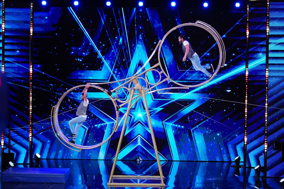 Rony Navas (29) und Jesse Brandao (27) treten mit ihrem Todesrad beim "Supertalent" an.