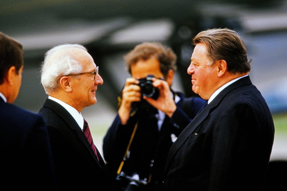 Erich Honecker besucht DDR-Retter Franz Josef Strauß: Am Mindestumtausch wurde aber nicht gerüttelt.