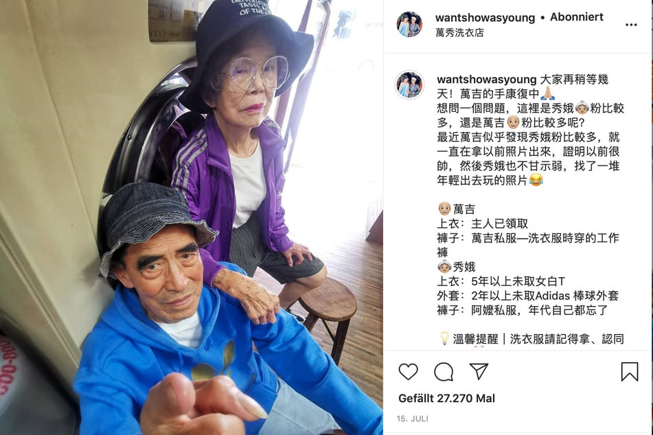 Hsu Hsiu-e (84) und Chang Wan-ji (83).