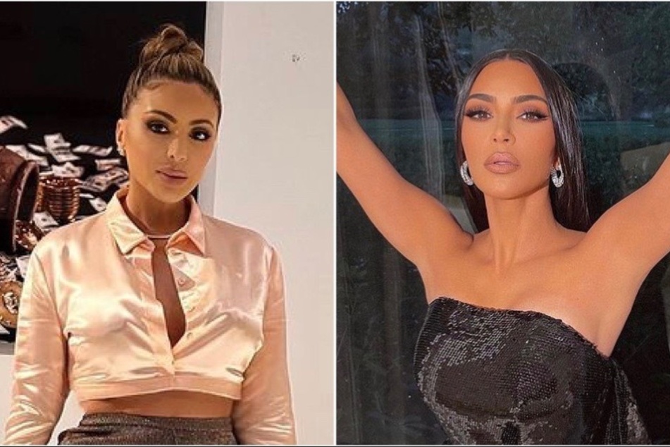 Kim Kardashian (r) may have shaded Larsa Pippen (l) in her recent Instagram post after Larsa's cast mate accused her of "trying to be like Kim."