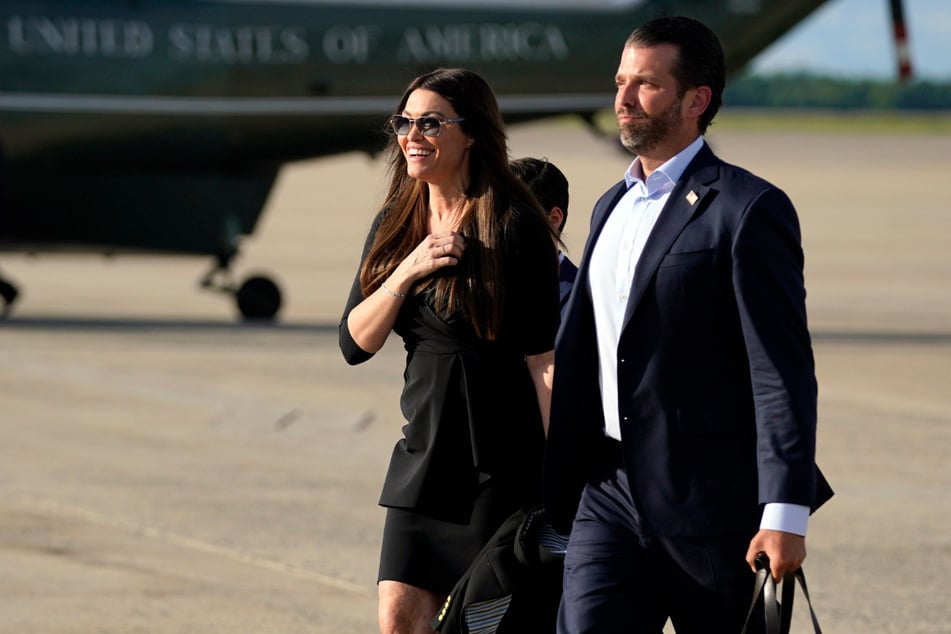 US-Präsidentensohn Donald Trump Jr. (42) und seine Freundin, die US-amerikanische Journalistin und ehemalige Staatsanwältin Kimberly Guilfoyle (51).