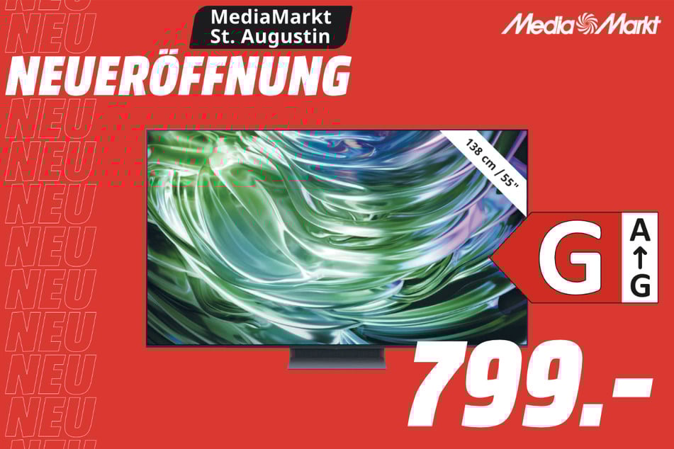 55-Zoll Samsung-Fernseher GQ55S90D für 799 Euro.