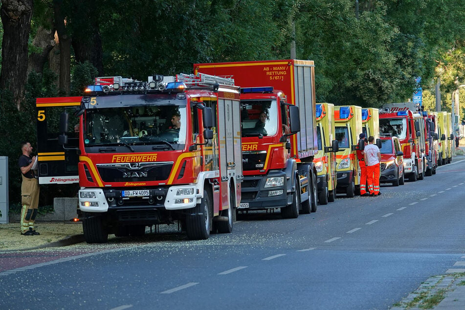 Auch die Feuerwehr wurde alarmiert.