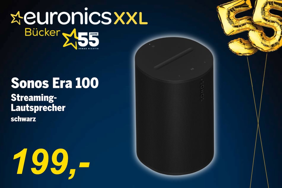 Der Sonos Era 100 Streaming-Lautsprecher für 199 Euro.