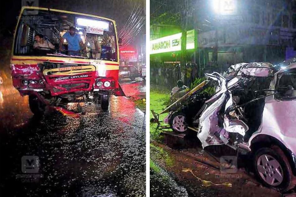 Beide Fahrzeuge wurden bei dem Crash schwer beschädigt.