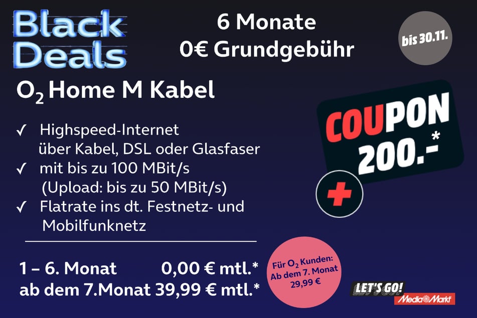 Das geniale o2-Angebot findet Ihr bis 30. November bei MediaMarkt in Lübeck.