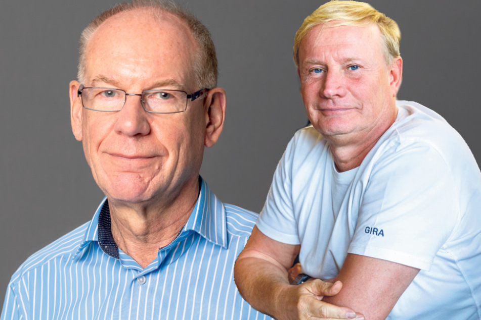 Wolfgang Deppe (l.,65, Grüne) und Heiko Müller (56, AfD). (Bildmontage)