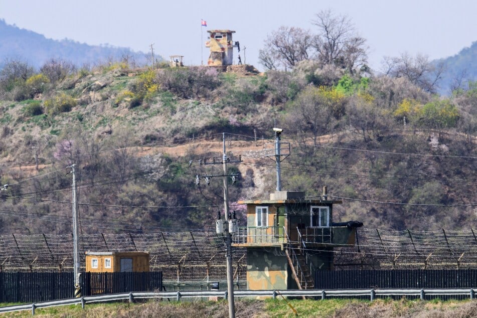 South Korea's military said it had apprehended a North Korean staff sergeant who defected by walking across the border (file photo).