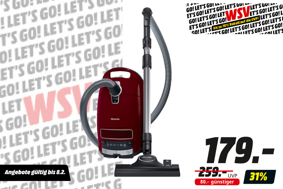 Miele-Bodenstaubsauger für 179 statt 259 Euro.