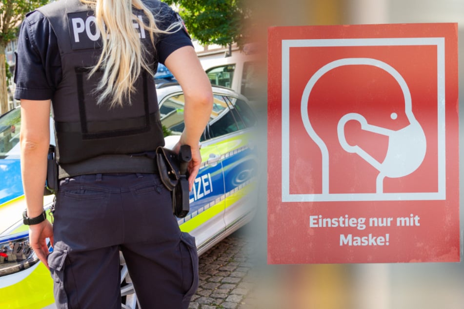 Ein selbsternannter "Ordnungshüter" wollte die Maskenpflicht offenbar mit einer Schreckschusspistole durchsetzen. (Fotomontage)