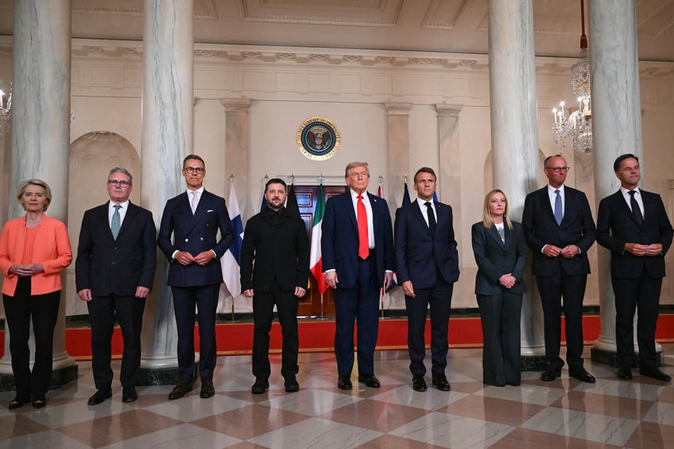 Trump makes big claim about Ukraine security pledges in talks with Zelensky and European leaders