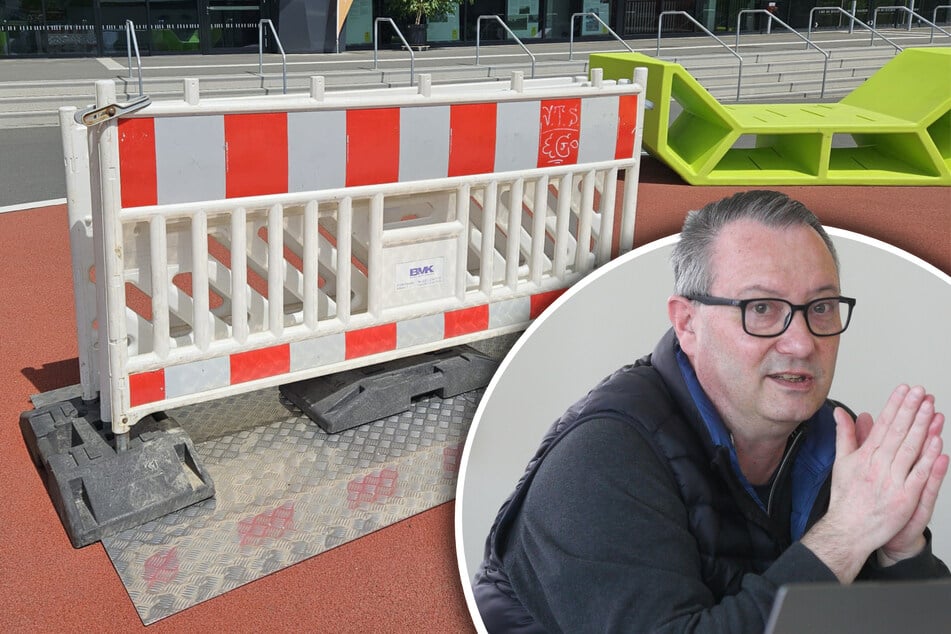 Dresden: Lieferant zerstört Behinderten-Trampolin neben Stadion: Steuergelder futsch