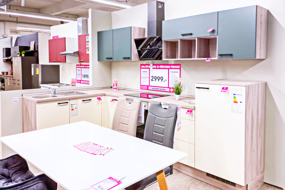 Bei Möbel Boss in Wolfsburg gibt's Traumküchen zum Sparpreis.