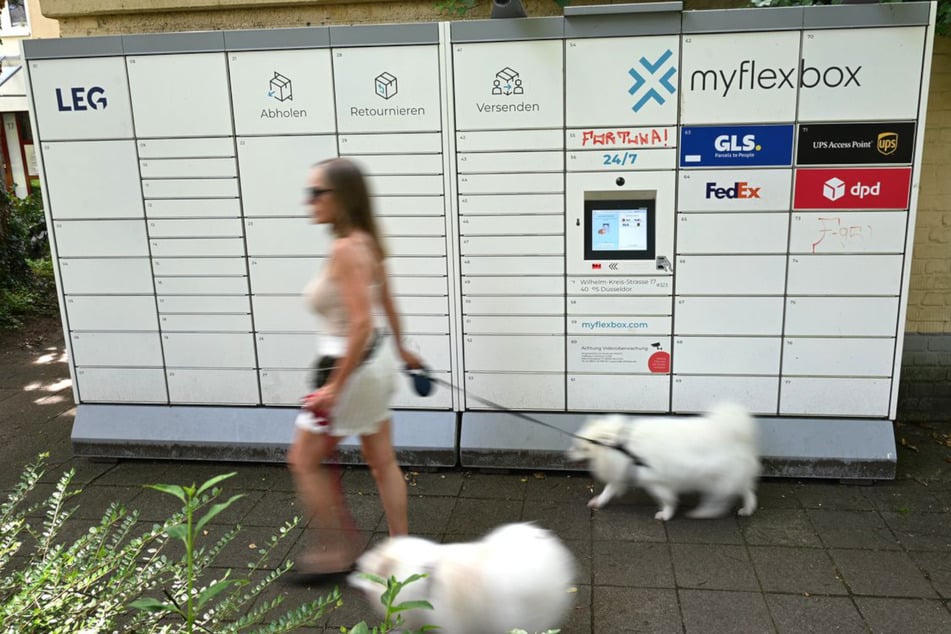 In den Automaten von Myflexbox können Pakete verschiedener Anbieter angenommen und abgegeben werden.