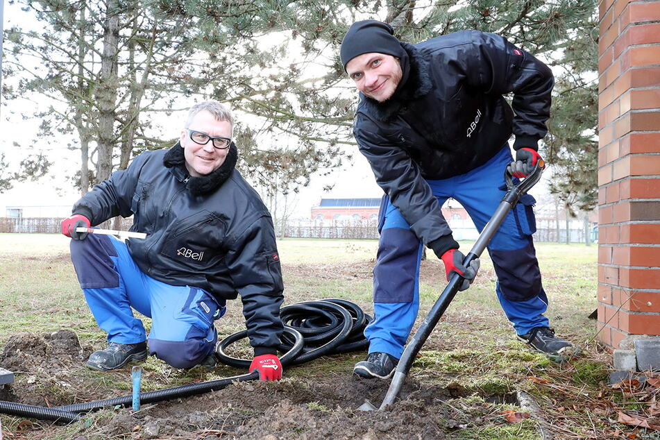 Das Team der Haustechnik ist in allen Bereichen des Werkes und viel an der frischen Luft unterwegs.