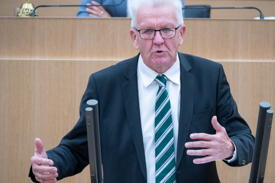 Baden-Württembergs Ministerpräsident Winfried Kretschmann (72, Grüne).