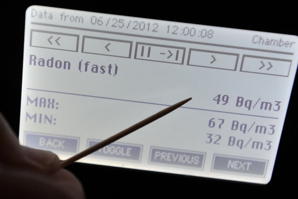 Die Radonbelastung ist messbar. Der EU-Referenzwert liegt bei 300 Becquerel. (Symbolbild)