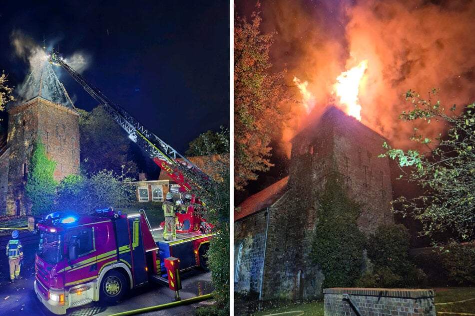 Glücklicherweise blieb das Kirchenschiff der Dionysiuskirche unversehrt.