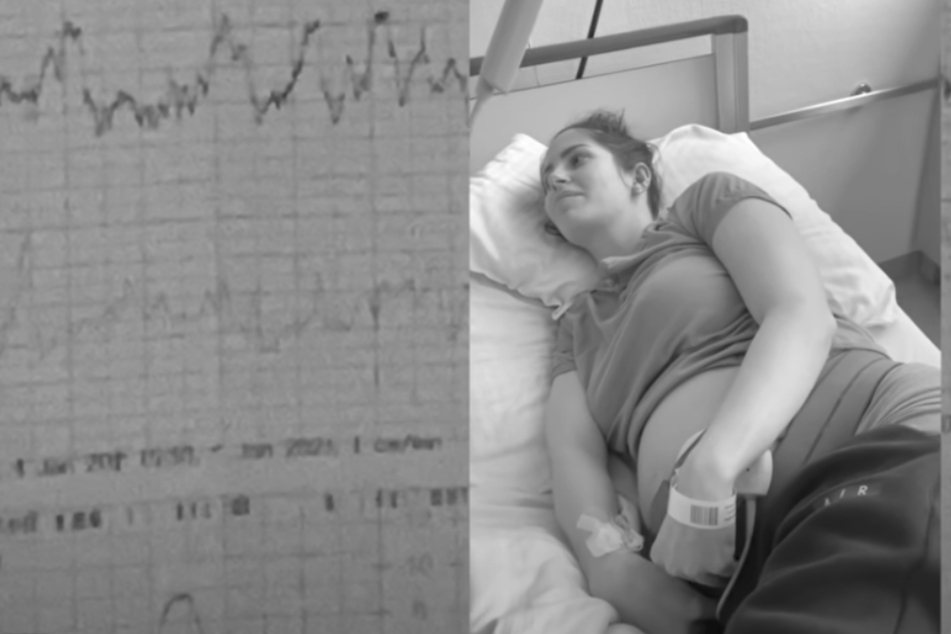Isabel Kraus liegt in einem Krankenhausbett. Nach Komplikationen in der Schwangerschaft hatten sich die Ärzte entschieden, das Kind zu holen.