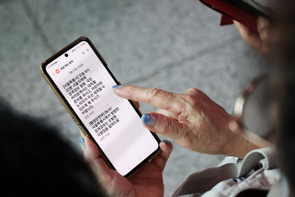 Sirens were heard in Seoul and South Koreans received text messages, asking them to go to shelters if necessary.
