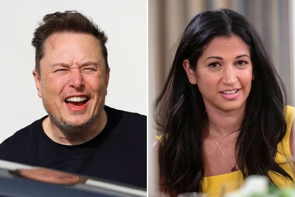 Katie Miller (r.), the wife of Stephen Miller, recently announced that she has left her job working for Elon Musk (l.) to focus on her new podcast for MAGA moms.