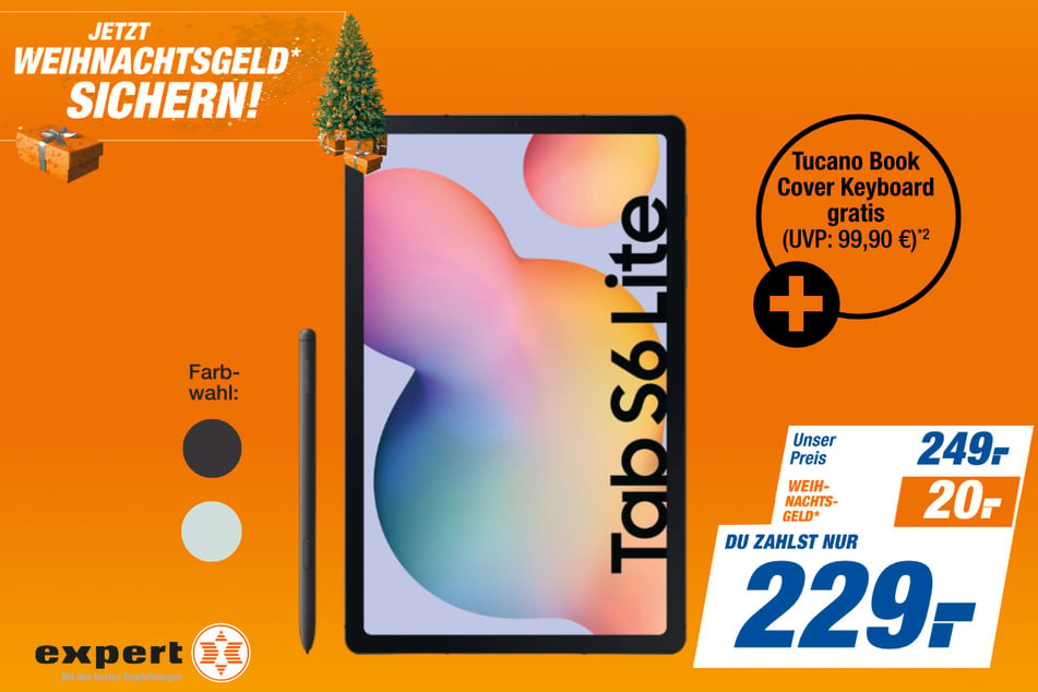 Samsung-Tablet für 229 statt 249 Euro.