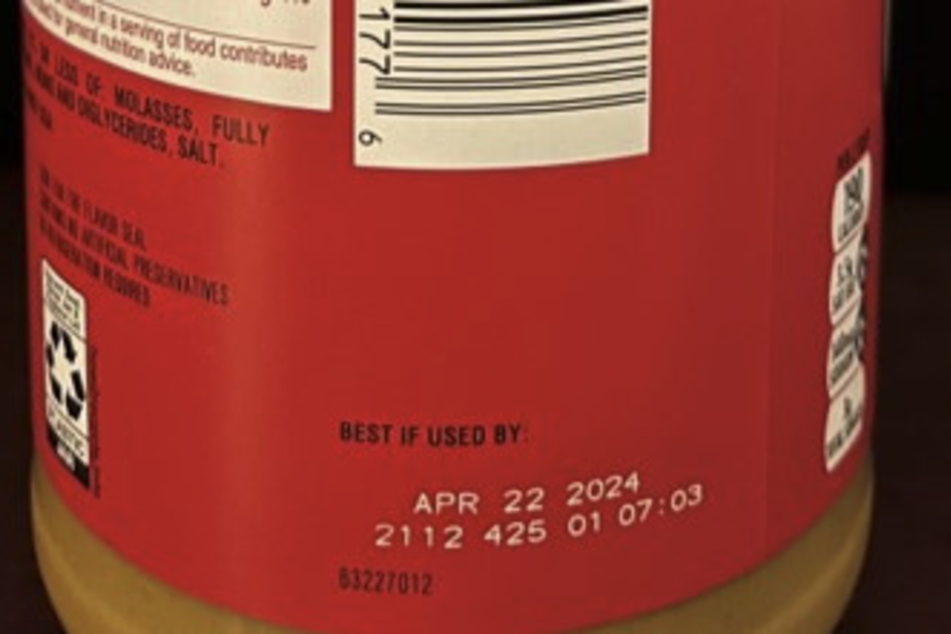 If your jar of peanut butter has the numbers "425" in the 5th- 7th digit of its lot number, you should throw it away.