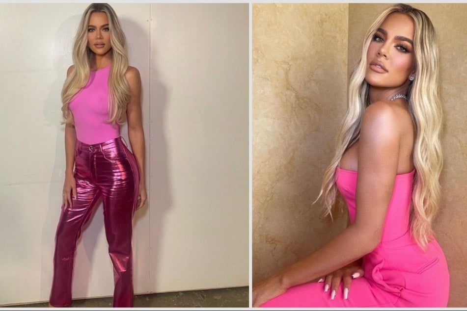 Khloé Kardashian joined in on the Barbiecore takeover with a new look from her Good American clothing line.