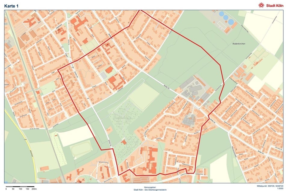 Der endgültige Gefahrenbereich wurde vom KBD mit einem Radius von 500 Metern festgelegt.