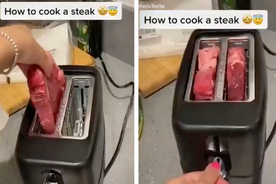 Praktisch, aber unsicher: Das Toasten von Steaks ging auf TikTok viral.