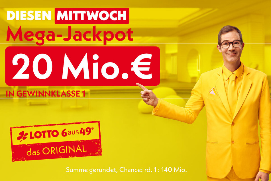 LOTTO 6aus49: Diesen Mittwoch (29.1.) sind rd. 20 Millionen Euro im Jackpot.