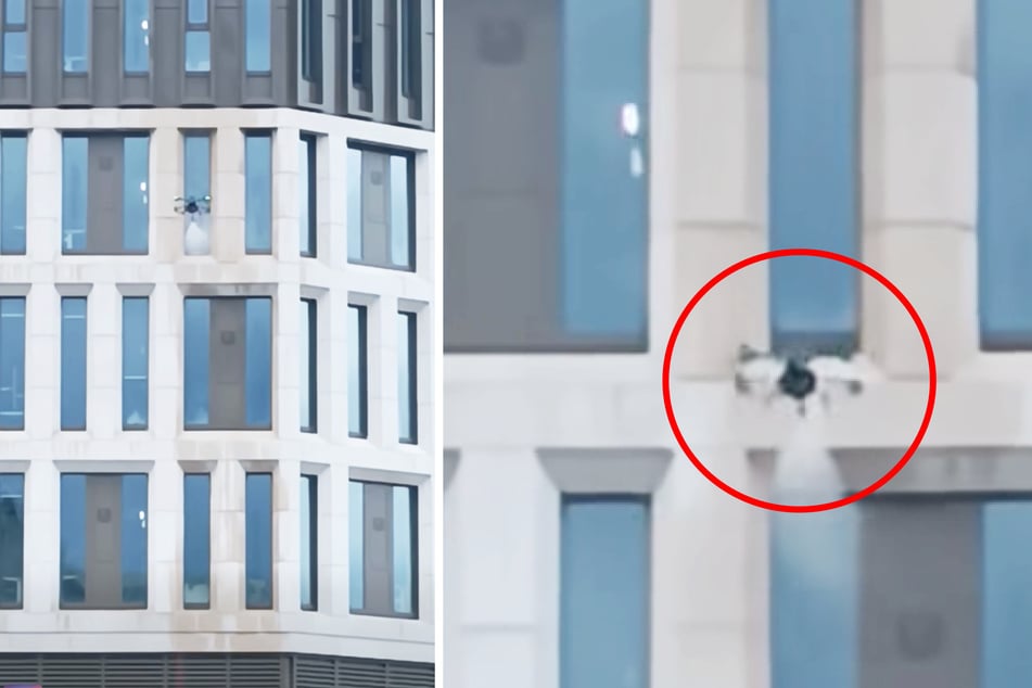 Dresden: Ungewöhnliche Sichtung am Dresdner Stadtforum: Was macht die Drohne denn da?