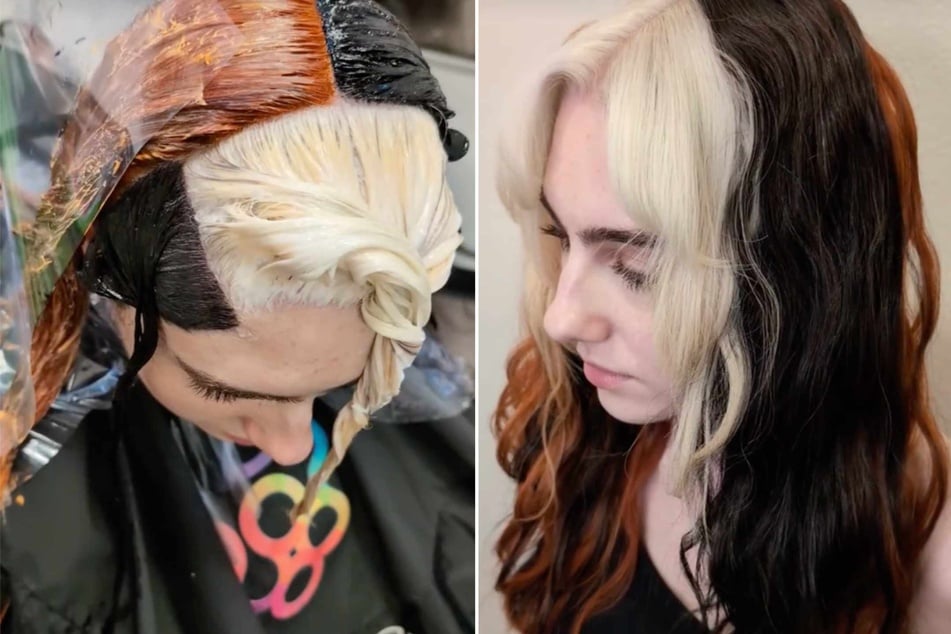 Barber and cosmetologist Fades By Sami posted a video to TikTok showing a bold calico hairdo.