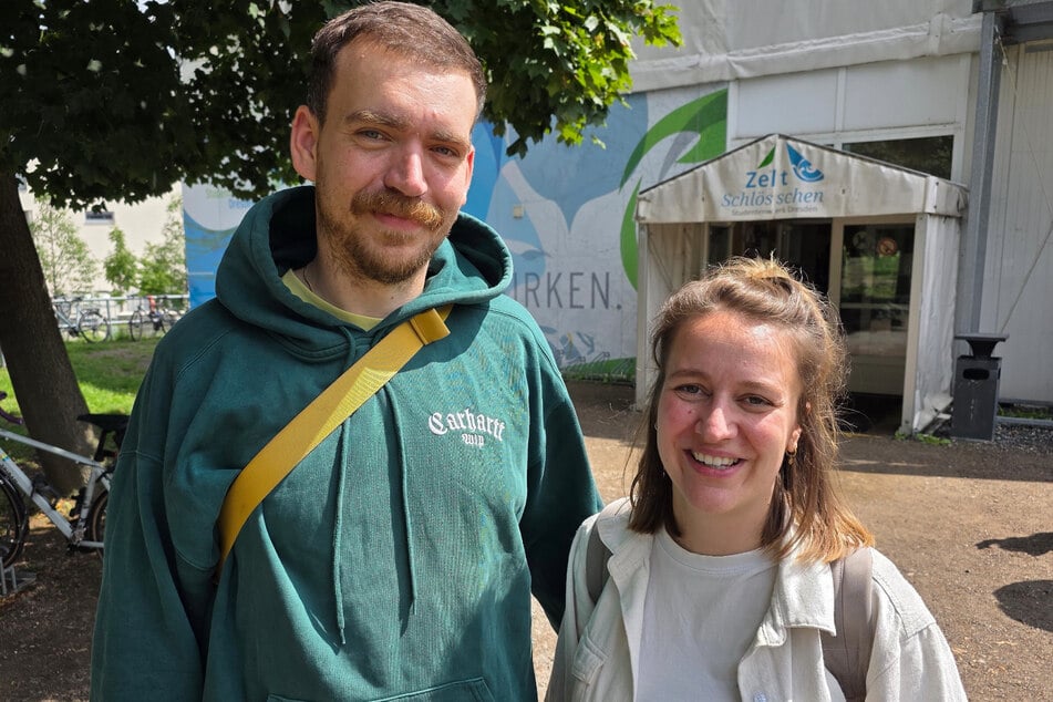 Obwohl Moritz (32) und Elena Thiel (33) längst nicht mehr studieren, treffen sie sich regelmäßig mit Freunden zum Mittagessen im "Zeltschlösschen".