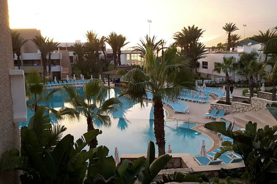Die Hotelanlage "Les Dunes d‘or" Agadir - hier geschah das Verbrechen.