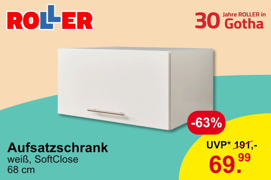 Aufsatzschränke für 69,99 statt 191 Euro (UVP)*.