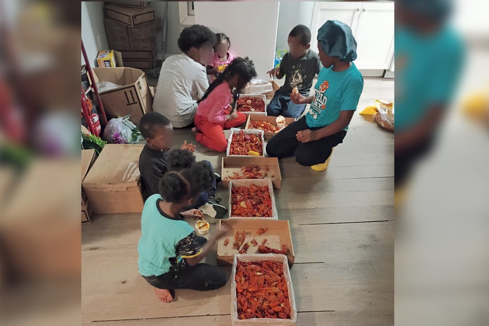 Anfang des Jahres postete der Täter ein gemeinsames Essens-Bild mit seinen Kindern.