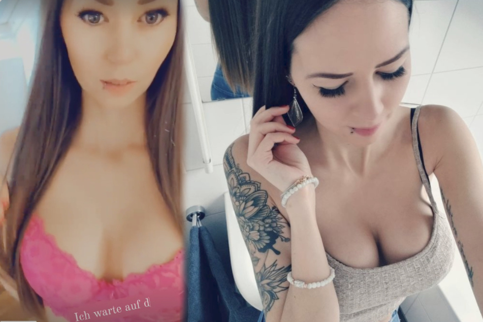 Porno-Sternchen Nora Devot (28) heizt ihren Fans auf Instagram in einer Story (l.) und einem neuen Beitrag ordentlich ein. (Fotomontage)