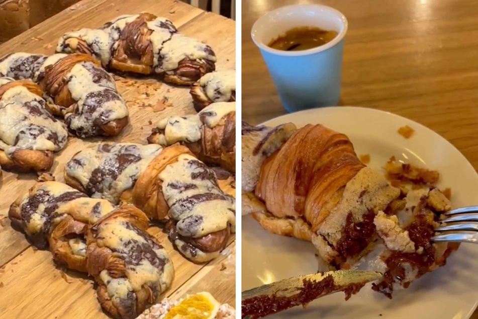 A croissant filled with cookie dough might sound like a fistful of heart attack, but everyone knows it's going to be tasty – even when all they've seen is a viral TikTok video!
