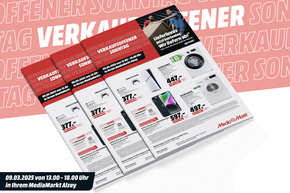 Hier findet Ihr die MediaMarkt-Highlights zum verkaufsoffenen Sonntag.